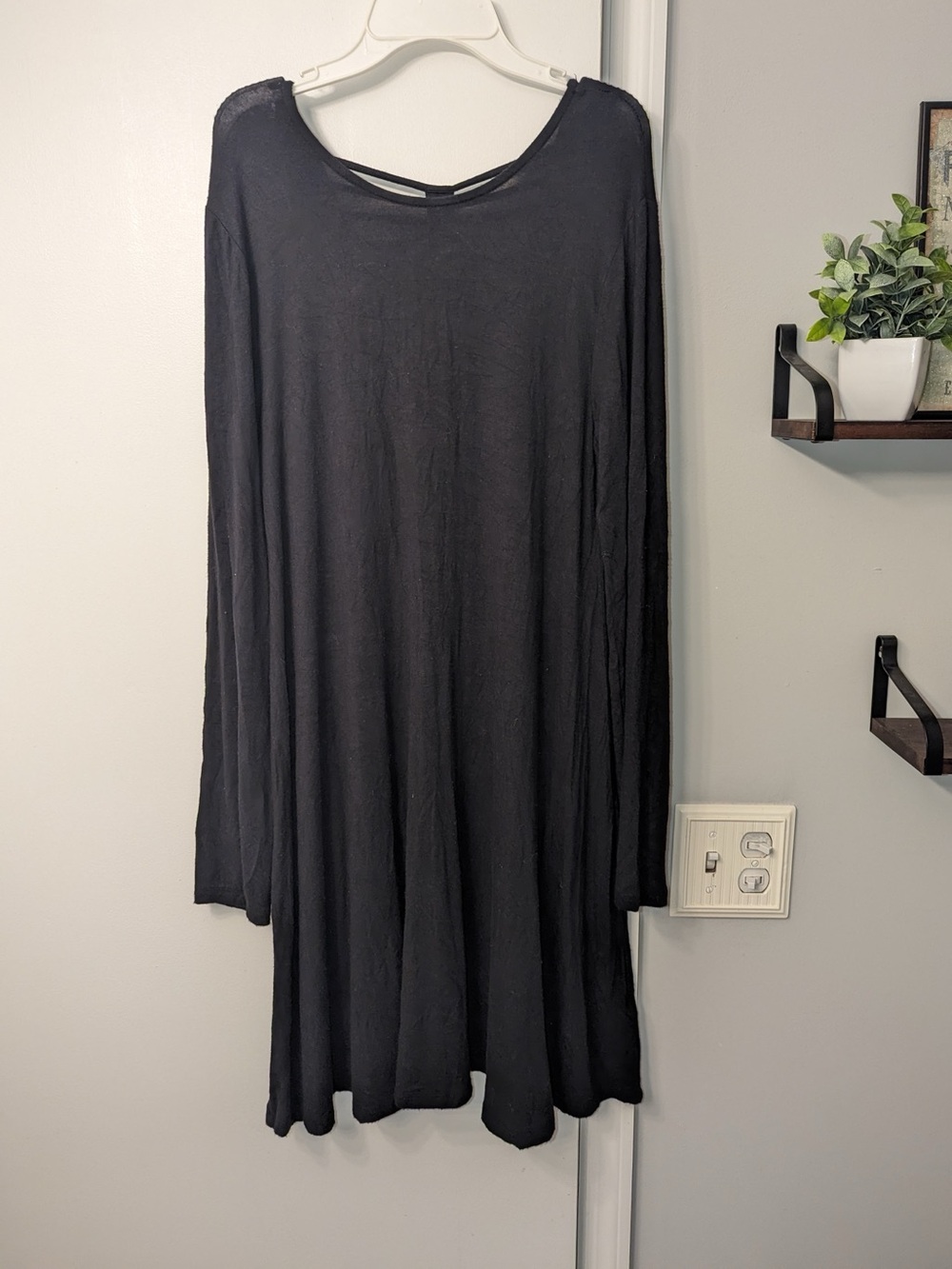 Black Dress with Webbed Straps